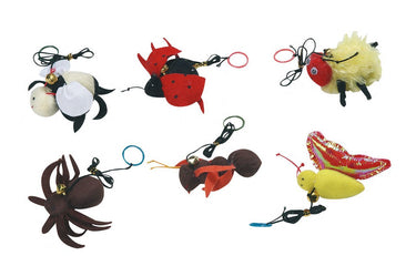 Flamingo Plush Insect with Sound Cat Toy - OS